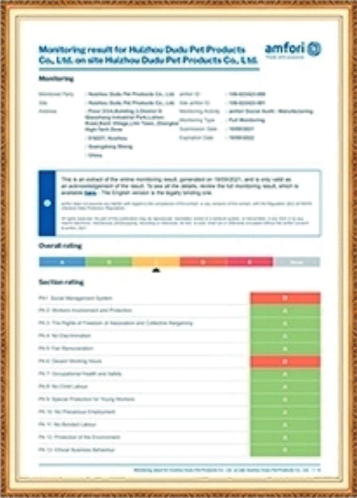 YONGYUNG B2B headphone manufacturer Amfori BSCI social responsibility certification