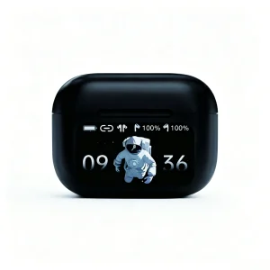 YONGYUNG® YYZT-Y15 black TWS earbuds with digital battery display, professional B2B factory supply.