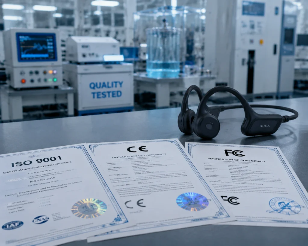 essential certifications for a professional bone conduction headphones manufacturer