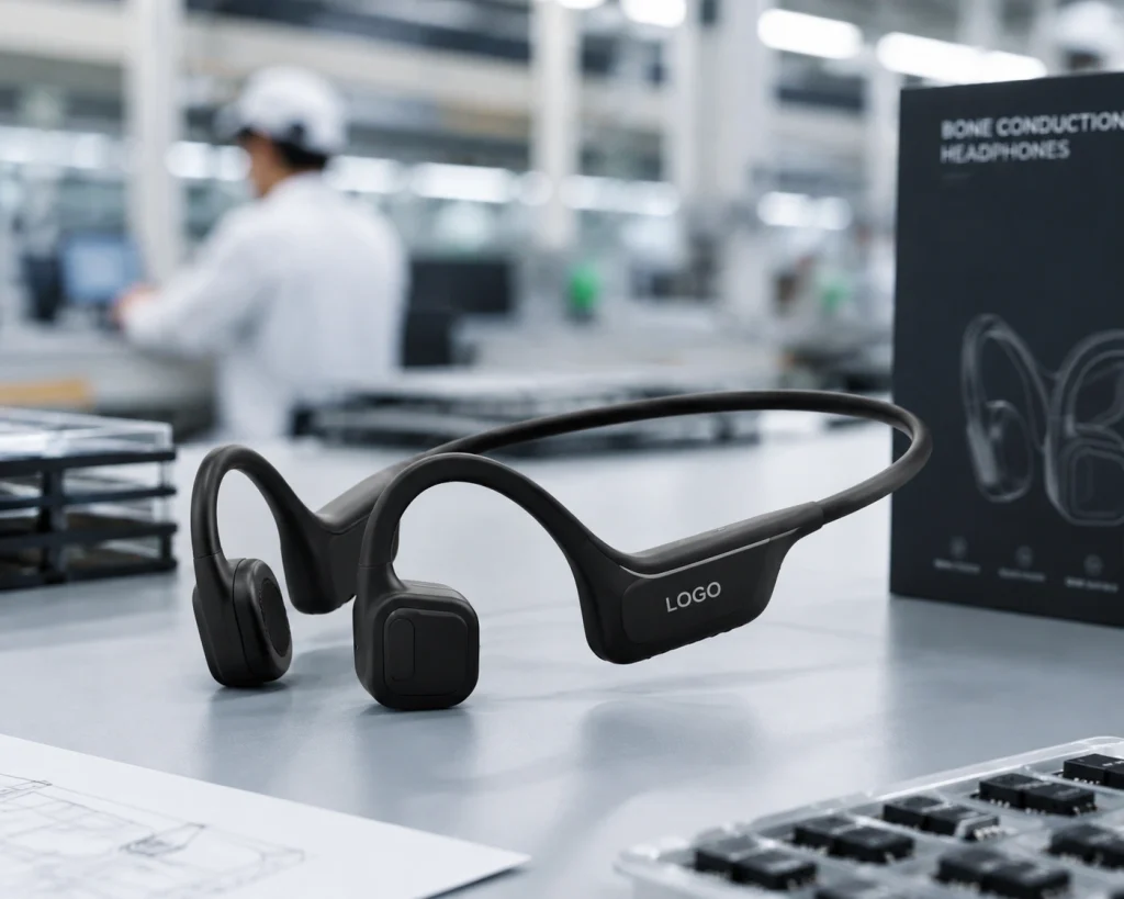 OEM bone conduction headphones manufacturer with custom branding options