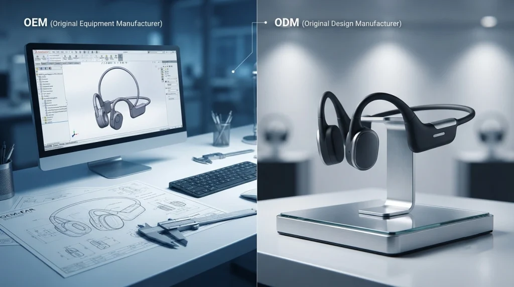 OEM vs ODM headphone manufacturing comparison for audio brands