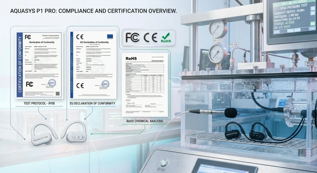 Electronic compliance documentation and certification badges for hardware export