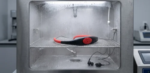 IP68 swimming headphones salt spray corrosion test in laboratory