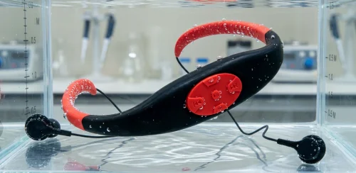 IP68 deep water pressure test for swimming MP3 headphones
