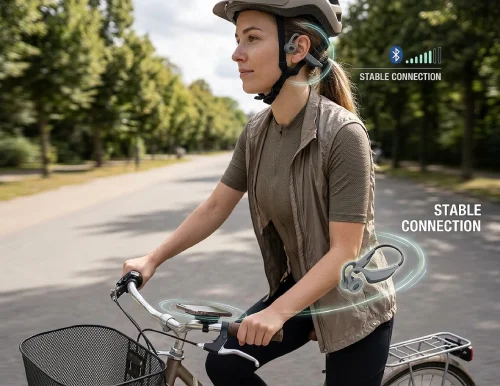 K7 stable bluetooth headphones for casual short distance cycling