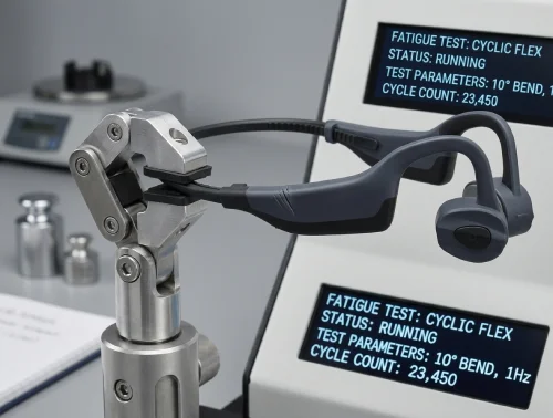 K7 durable earhook headphones wear fatigue test