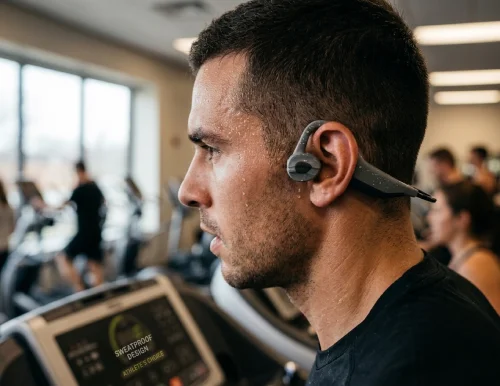 K7 sweatproof sports headphones for gym high intensity training