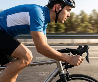 K9 titanium frame headphones resist vibration for road cycling