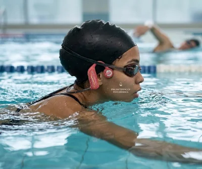 K9 IP68 waterproof headphones for swimming training underwater use