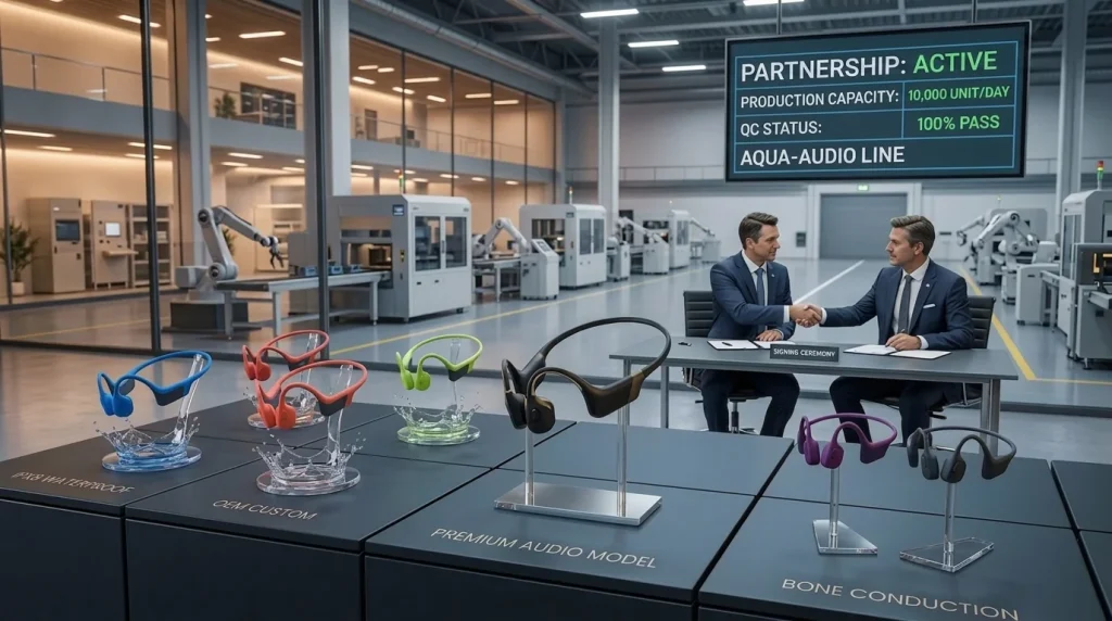 bone conduction headphones wholesale and OEM manufacturing product line launch