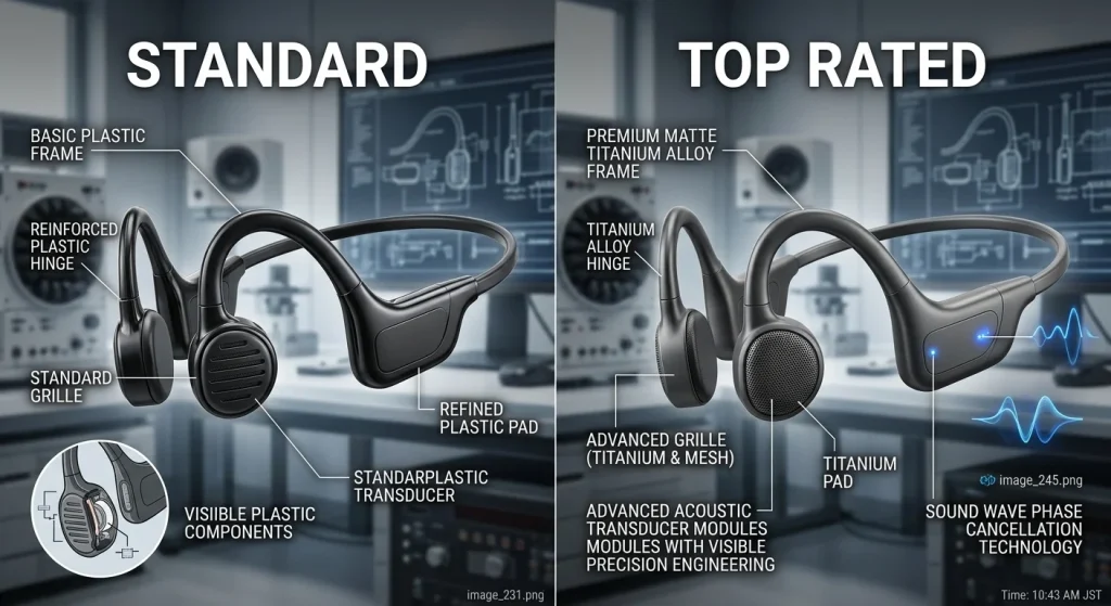 top rated bone conduction headphones transducer engineering OEM