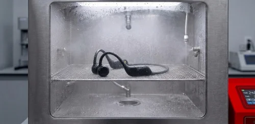 Y12 bone conduction headphones salt spray corrosion reliability test