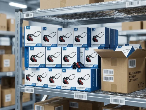 Y9 bulk resale headphones ideal for e-commerce retail resale projects